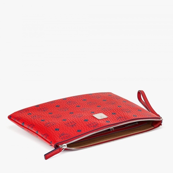 🎁 MCM Visetos Coated Canvas Pouch - Picture 4 of 16